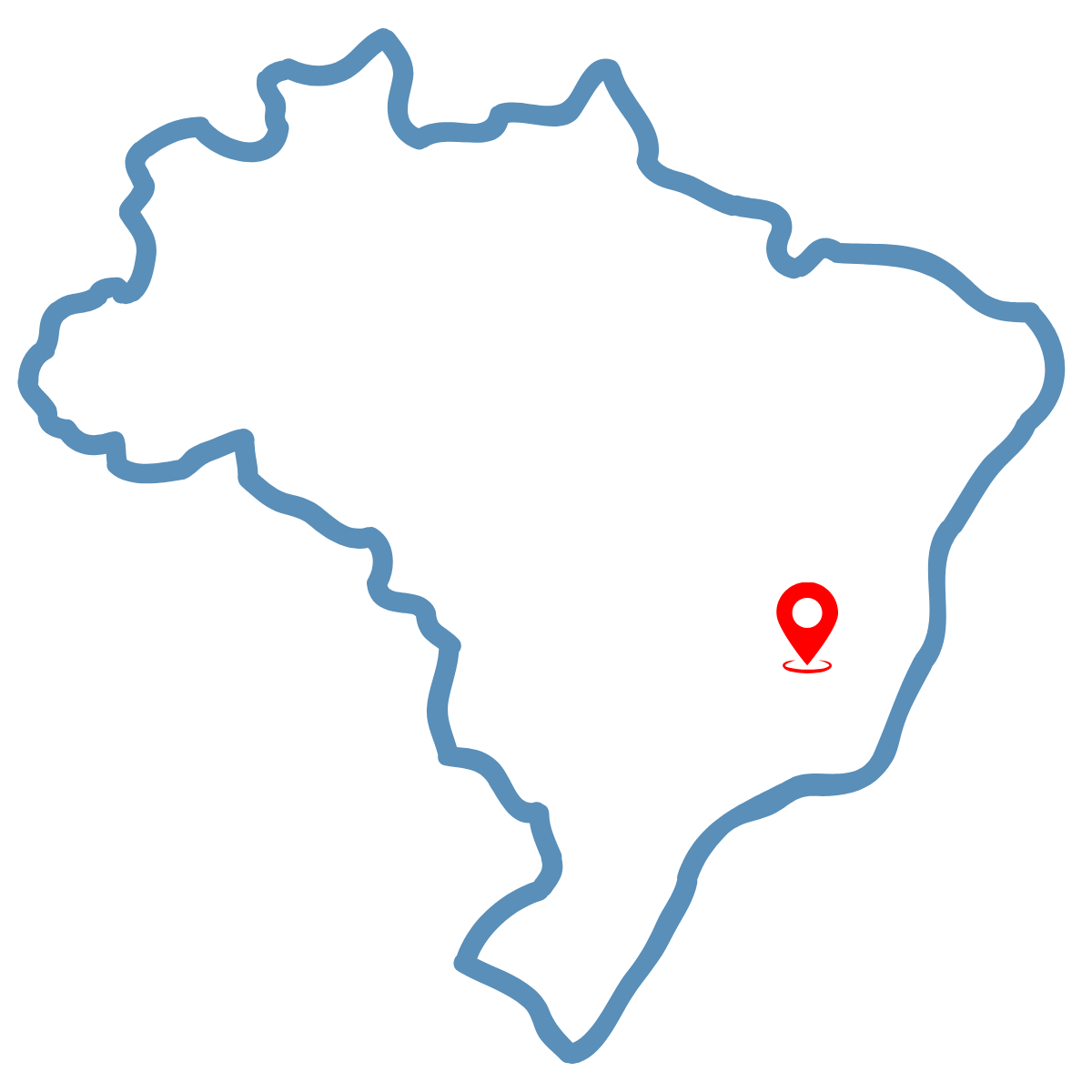 Mapa de atuação Silocom no Brasil