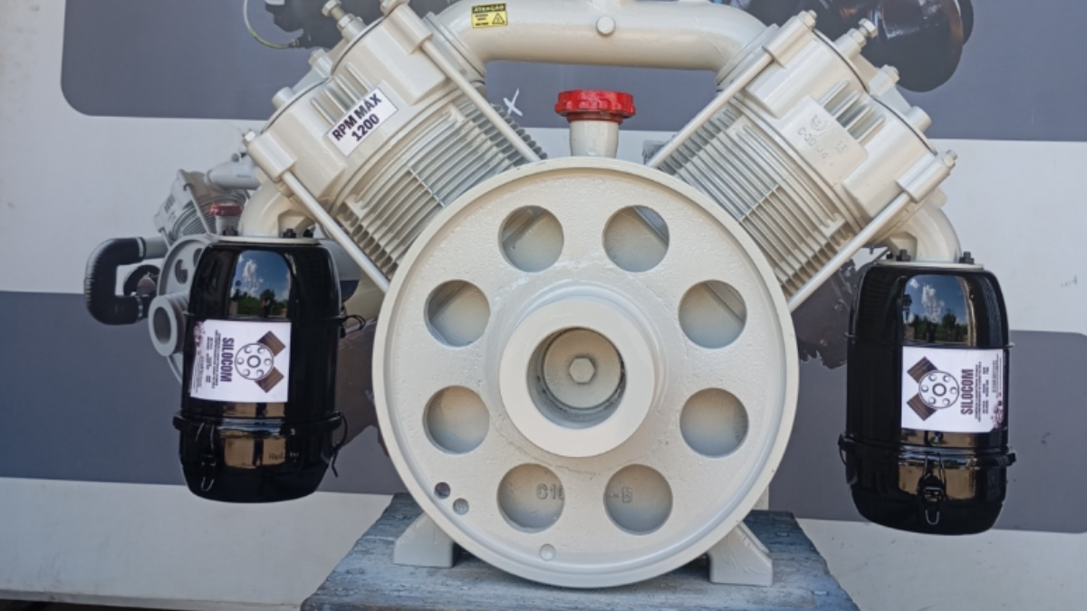 Compressor após a reforma especializada